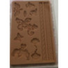 Moldes Silicone Flores e Pássaros (Placa Castanha)