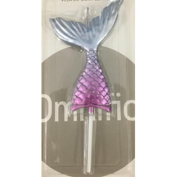 Vela 14,3cm rabo de sereia