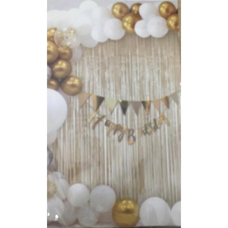 Cortina decorativa 1mx2m dourado
