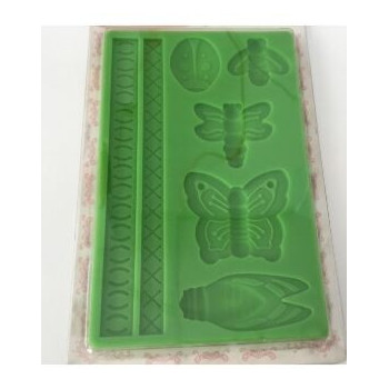 Moldes Silicone Insectos (Placa Verde)