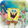 8 pratos de papel 23cm Sponge Bob Nest Generation