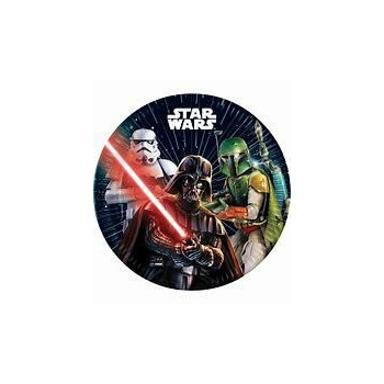 8 pratos de papel 23cm Star Wars Galaxy Next Generation