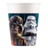 8 copos de papel 200ml Star Wars Galaxy