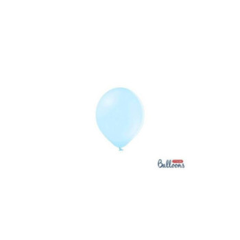 100 balões de latex Strong Balloons 5" Pastel Light Blue