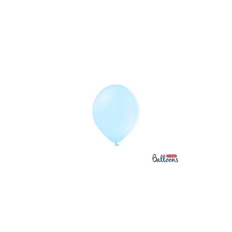 100 balões de latex Strong Balloons 5" Pastel Light Blue