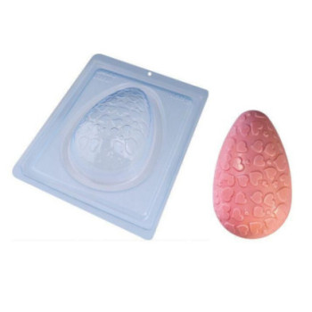 Forma especial 3 partes Ovo texturizado coração pequeno 350g