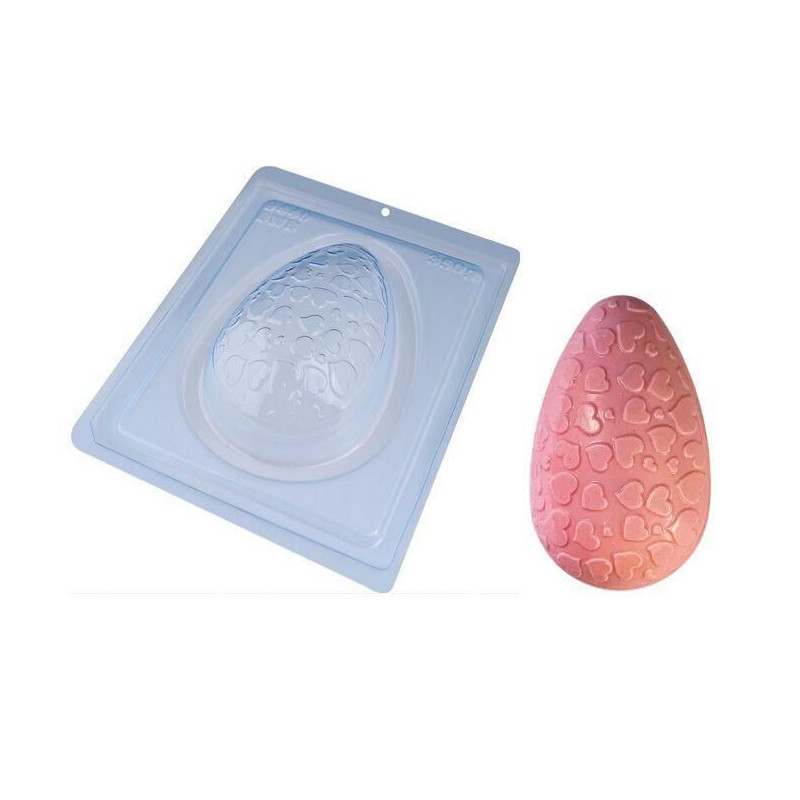 Forma especial 3 partes Ovo texturizado coração pequeno 350g