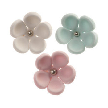 Flores de açucar tons pastel 3,5 cm