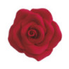 Rosa comestível açucar cor vermelho 7 cm