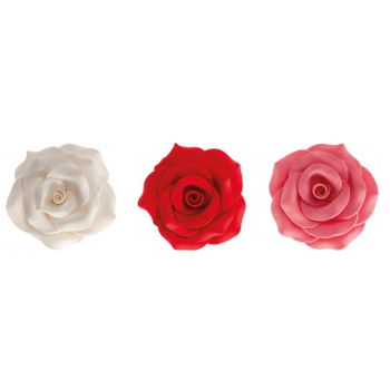 Rosa de açucar vermelho., rosa ou branco 5 cm