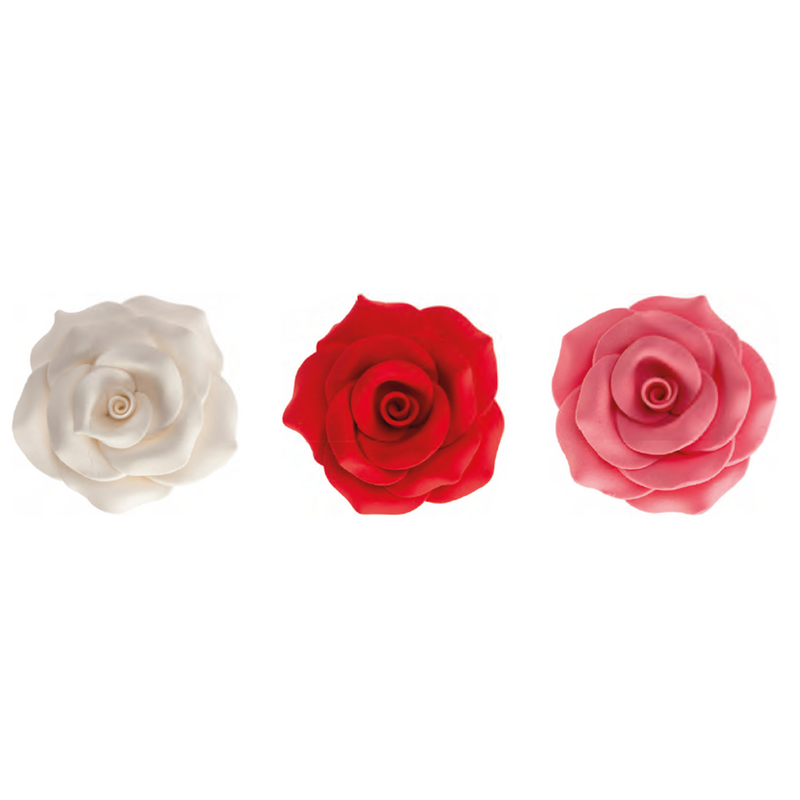Rosa de açucar vermelho., rosa ou branco 5 cm