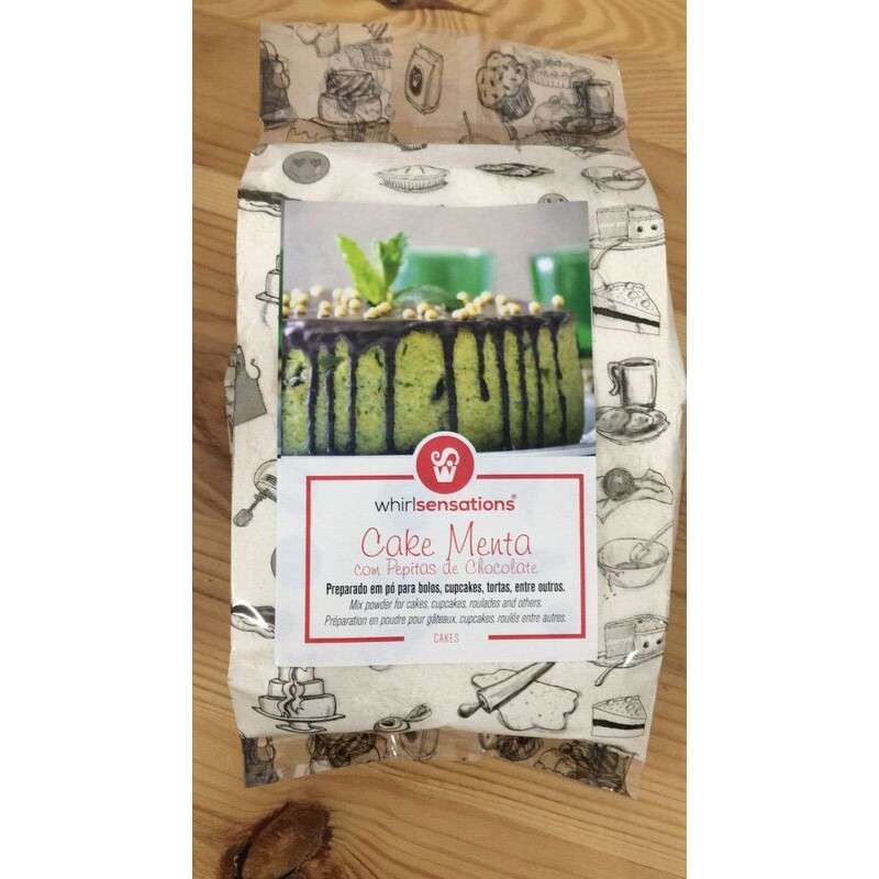 Cake de Menta com Pepitas de Chocolate - 500g