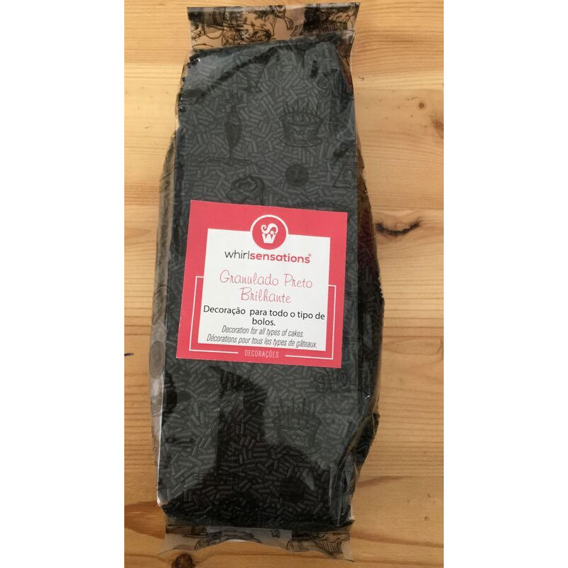 Granulado preto brilhante 250g
