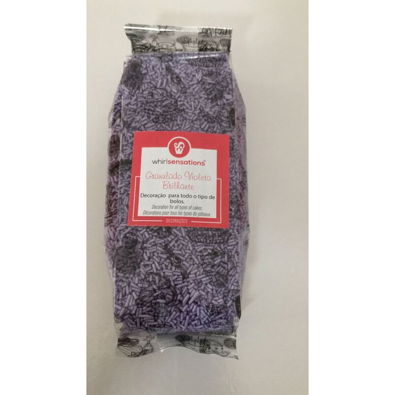 Granulado violeta brilhante 250g