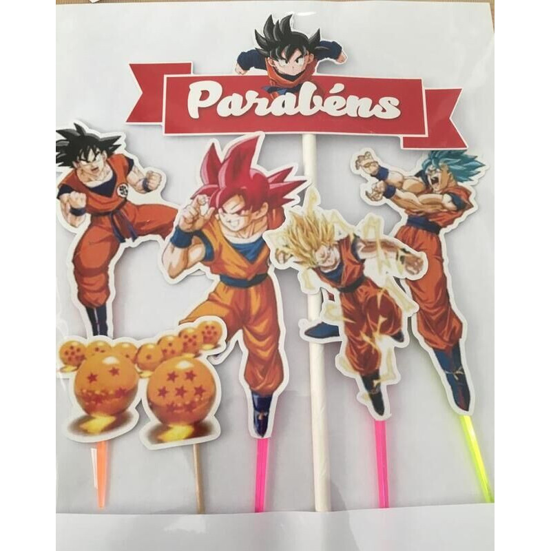 Topo de bolo Dragon ball