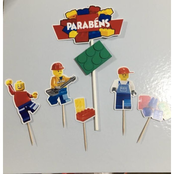 Topo de bolo lego