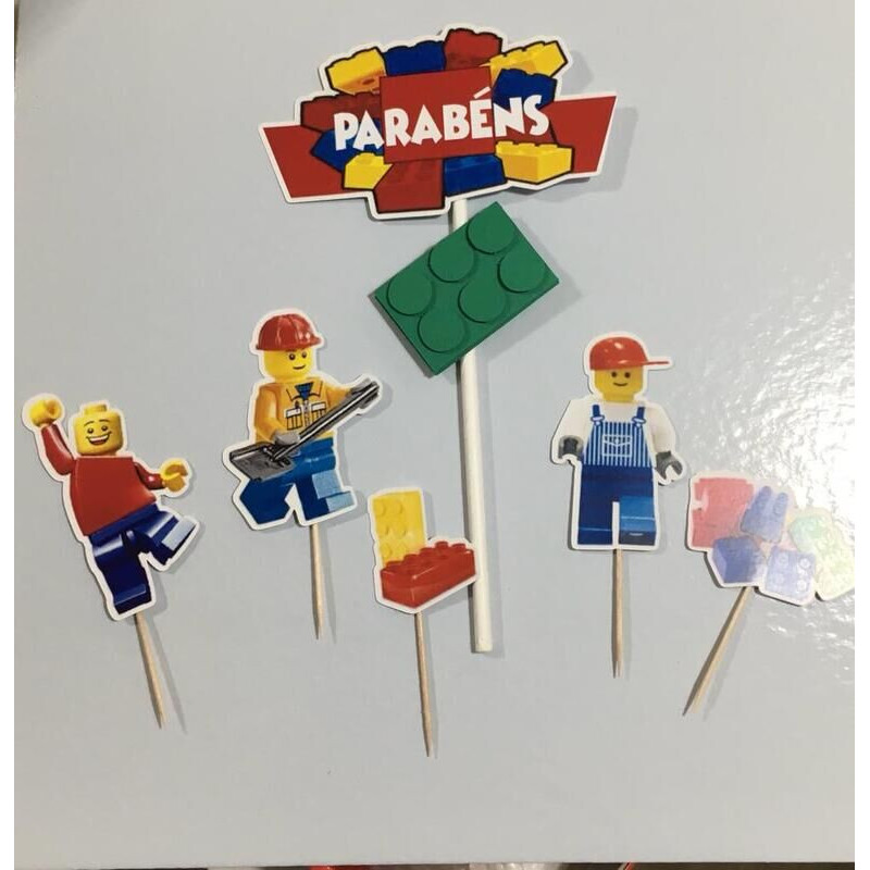 Topo de bolo lego