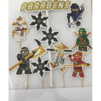 Topo de bolo Lego Ninjago