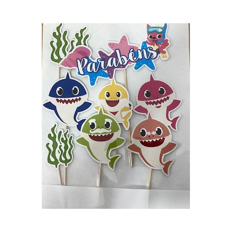 Topo de bolo Baby Shark