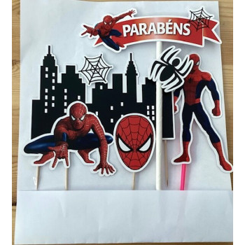 Topo de bolo Homem Aranha