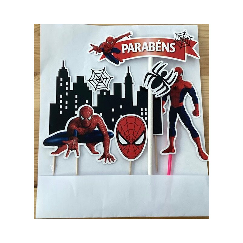 Topo de bolo Homem Aranha