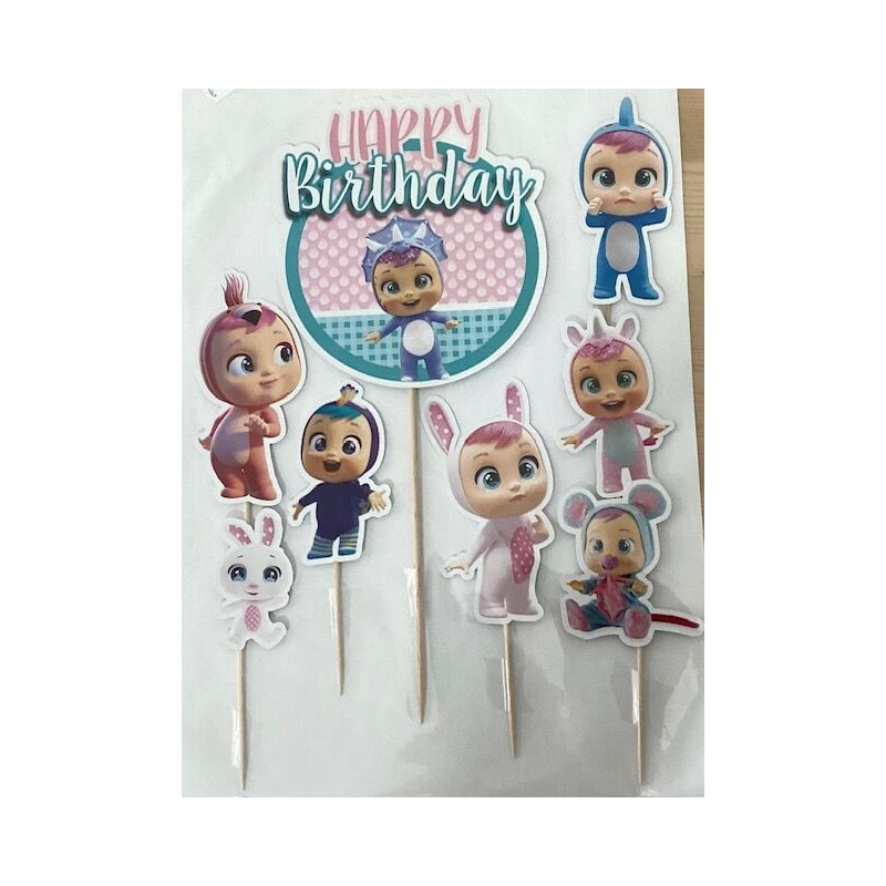 Topo de bolo Cry Babies