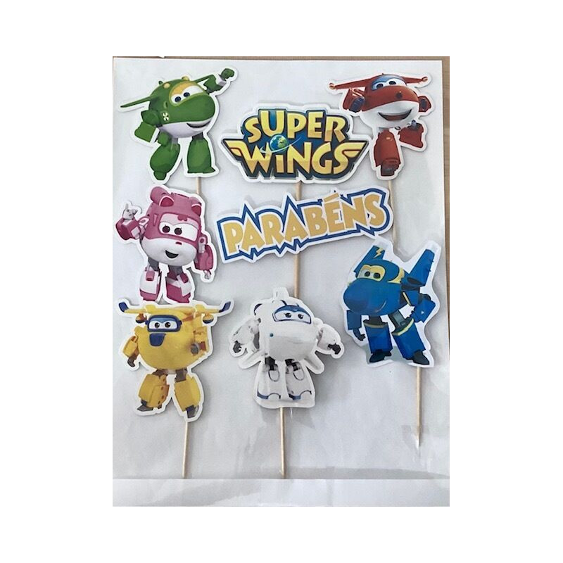 Topo de bolo Super Wings