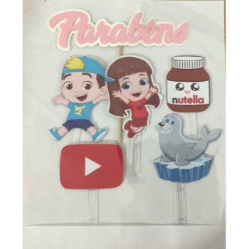 Topo de bolo Lucas Neto