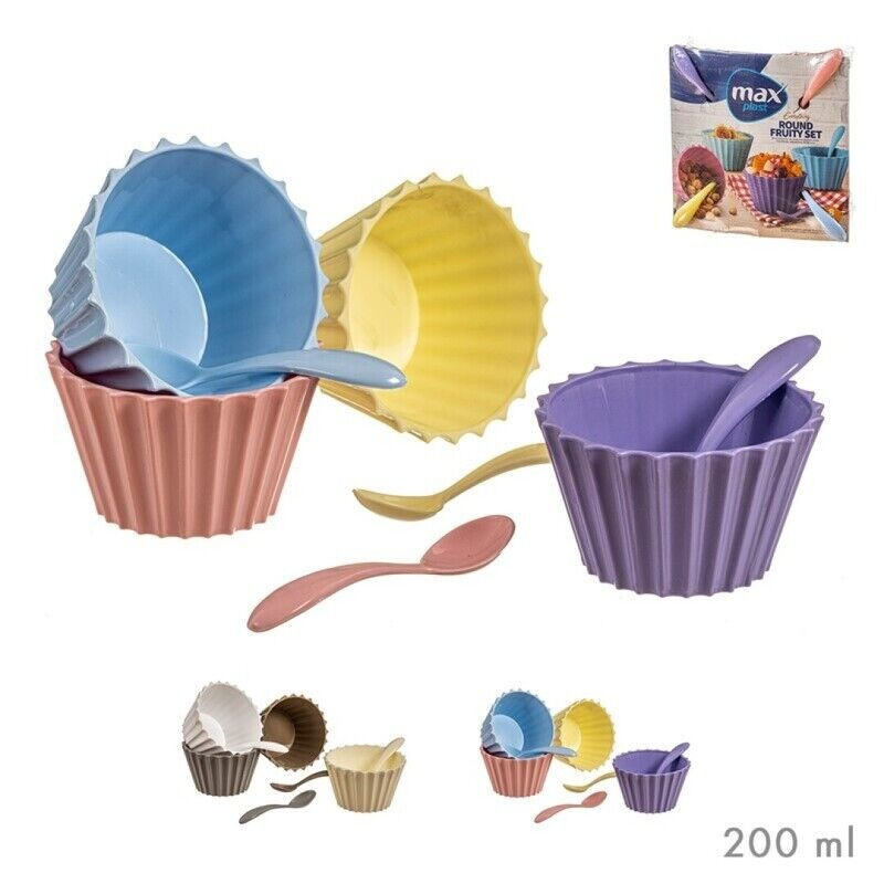 Conjunto de 4 taças de sobremesa cores