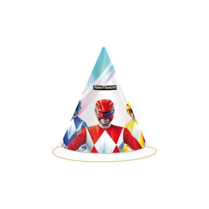 6 chapéus Power Rangers