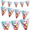 Bandeira triangular Power Rangers 3m