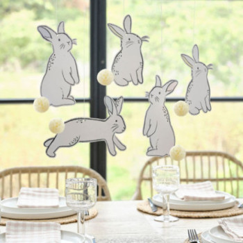 Decorações de teto coelhinhos