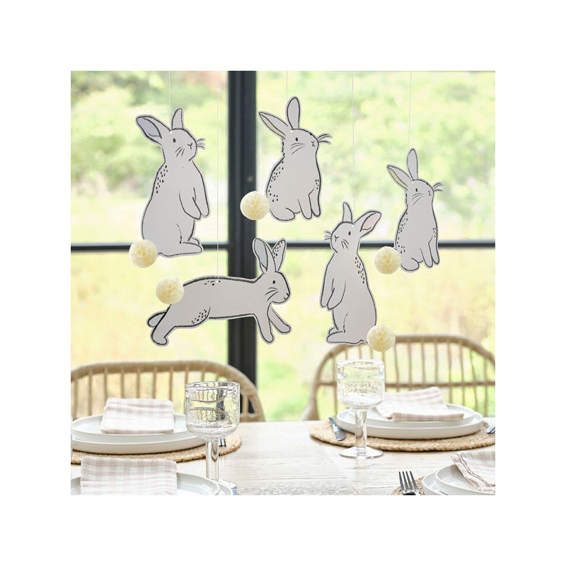 Decorações de teto coelhinhos