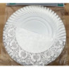 Prato com naperom 30cm prata