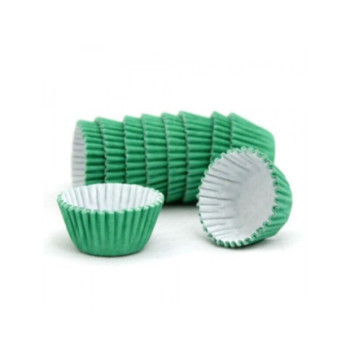 100 forminhas de papel Verde mago n. 5