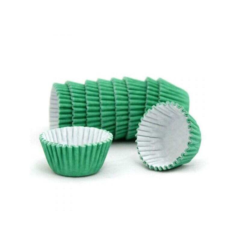 100 forminhas de papel Verde mago n. 5