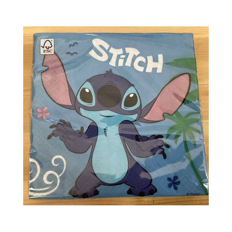 20 guardanapos 336x33cm Stitch