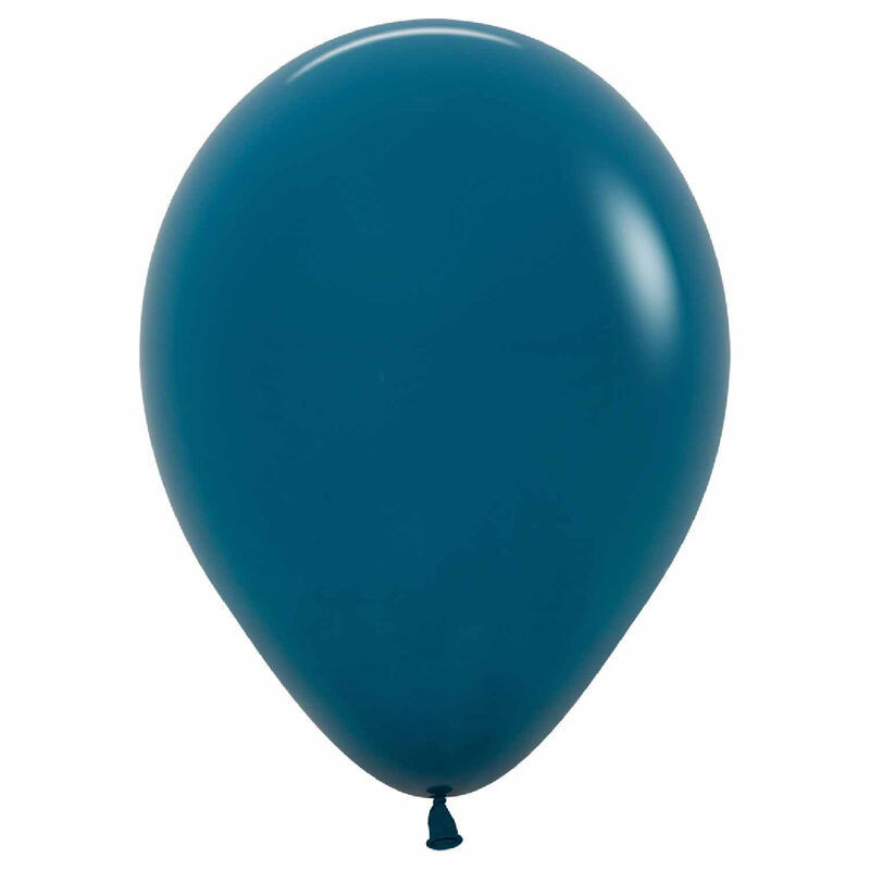 5 balões latex 12" Sempertex Fashion Turquesa Profundo