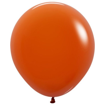 5 balões latex Sempertex Fashion Laranja Sunset 18 polegadas
