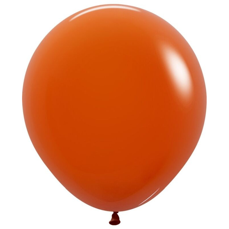 5 balões latex Sempertex Fashion Laranja Sunset 18 polegadas