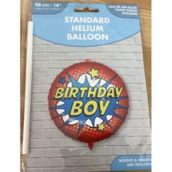 Balão foil 46cm-18" Birthday Boy