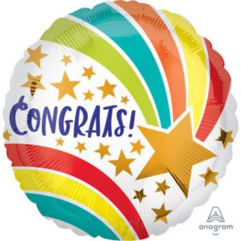 Balão foil STD Congrats