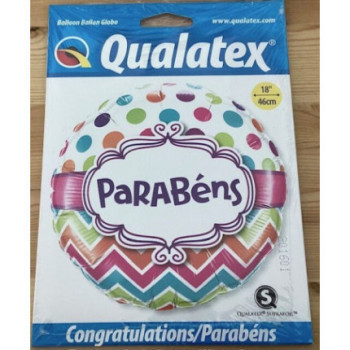 Balão foil Parabéns 18 polegadas