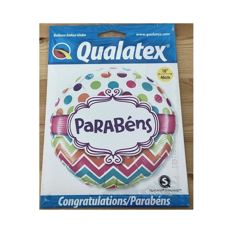 Balão foil Parabéns 18 polegadas