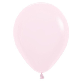 5 balões latex balloonia baby pink matte 18" - 45cm