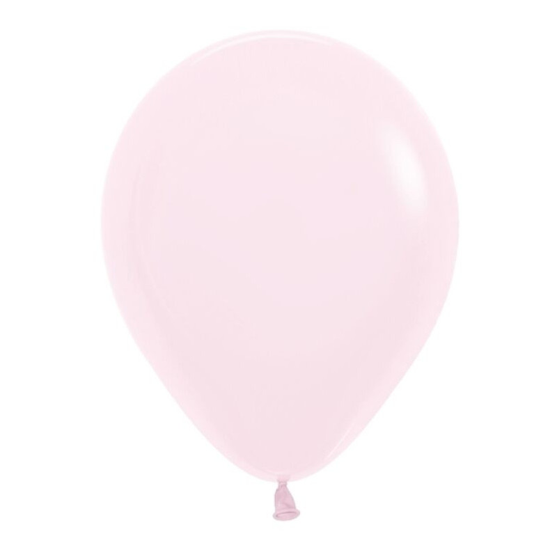 5 balões latex balloonia baby pink matte 18" - 45cm