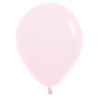 5 balões latex balloonia baby pink matte 18" - 45cm