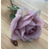 Ramo verde, plástico, 1 rosa Malva Heritage 14x67cm