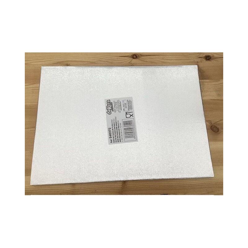 Base 12mm prata 35x25cm