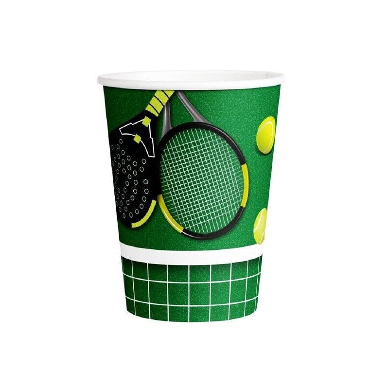 8 copos 266ml Ténis/Padel
